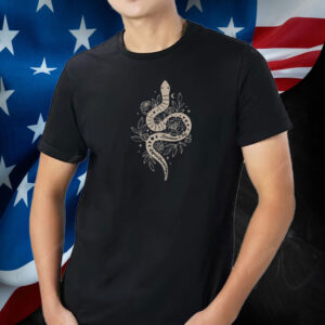 Edgy Anti Trump Snake & Roses T-Shirt