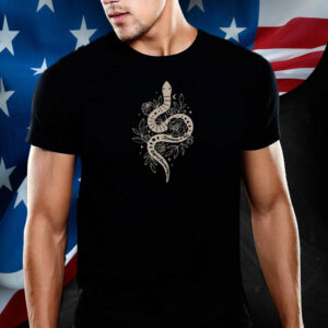 Edgy Anti Trump Snake & Roses T-Shirt