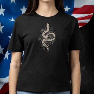 Edgy Anti Trump Snake & Roses T-Shirt