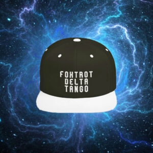 Embroidered Flat Bill Snapback Hat, Foxtrot Delta Tango Hat