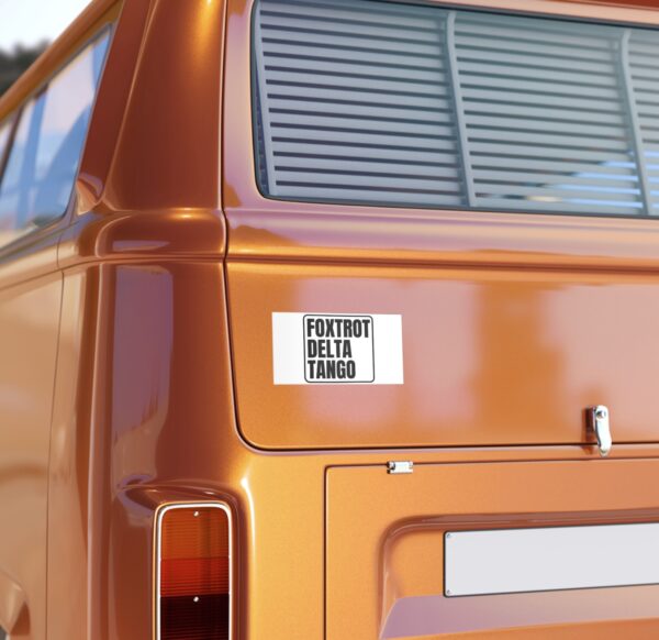 FDT Anti trump Foxtrot Delta Tango Bumper Stickers