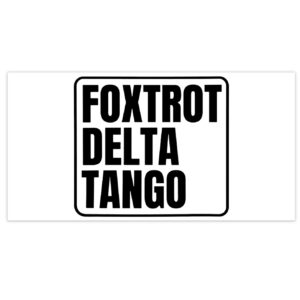FDT Anti trump Foxtrot Delta Tango Bumper Stickers