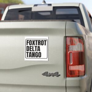 FDT Anti trump Foxtrot Delta Tango Car Magnets
