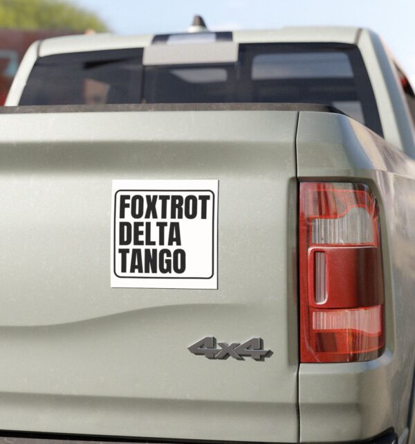 FDT Anti trump Foxtrot Delta Tango Car Magnets