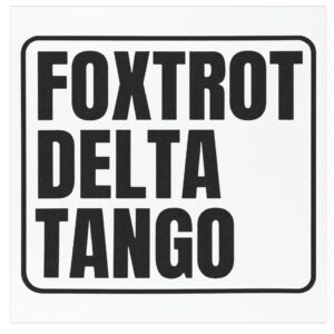 FDT Anti trump Foxtrot Delta Tango Car Magnets