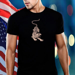 Fierce Anti Fascism Tiger, Tattoo-Inspired FDT Foxtrot Delta Tango 8647 Resist Fascism T-Shirt