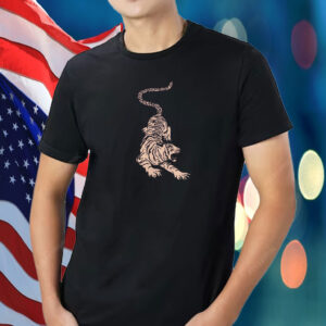 Fierce Anti Fascism Tiger, Tattoo-Inspired FDT Foxtrot Delta Tango 8647 Resist Fascism T-Shirt