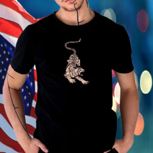 Fierce Anti Fascism Tiger, Tattoo-Inspired FDT Foxtrot Delta Tango 8647 Resist Fascism T-Shirt