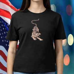 Fierce Anti Fascism Tiger, Tattoo-Inspired FDT Foxtrot Delta Tango 8647 Resist Fascism T-Shirt
