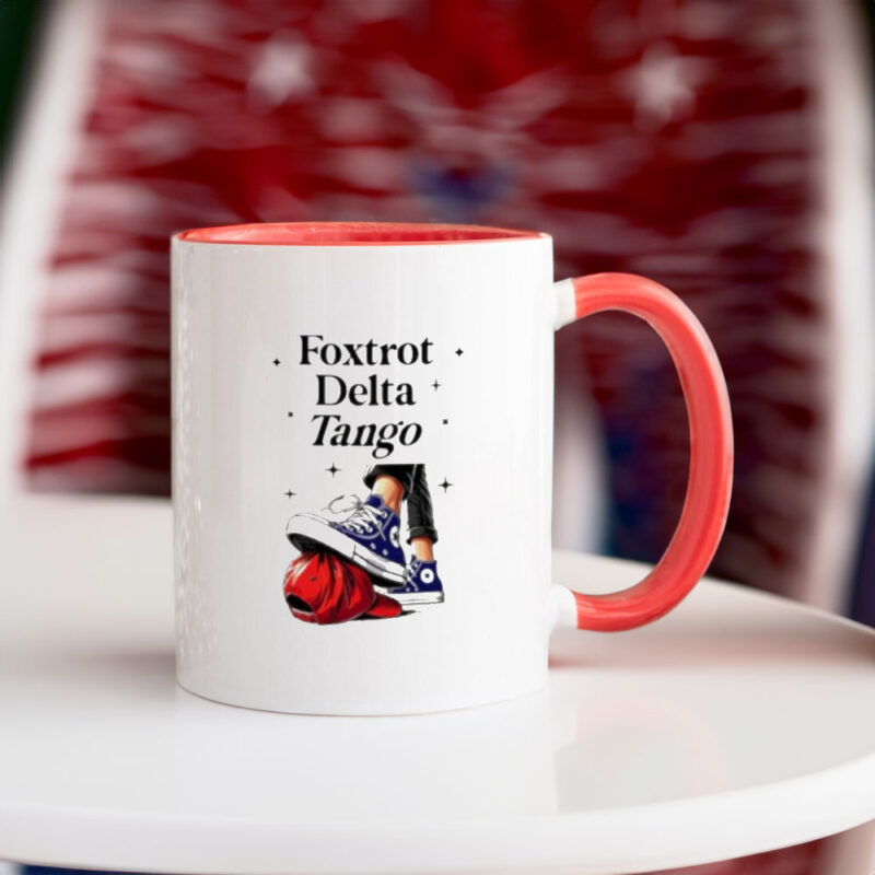 Foxtrot Delta Tango Chucks step on maga red hat Anti Republican Mug