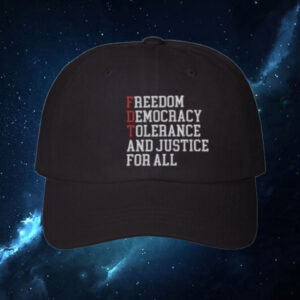 Foxtrot Delta Tango Embroidered Hat, FDT Dad Cap, Subtle Anti Trump Mens Cap Veterans Against Trump Adjustable hat