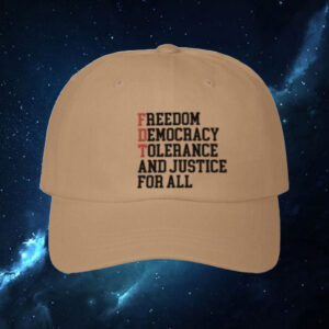 Foxtrot Delta Tango Embroidered Hat, FDT Dad Cap, Subtle Anti Trump Mens Cap Veterans Against Trump Adjustable hat