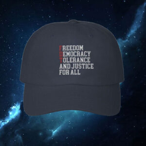 Foxtrot Delta Tango Embroidered Hat, FDT Dad Cap, Subtle Anti Trump Mens Cap Veterans Against Trump Adjustable hat