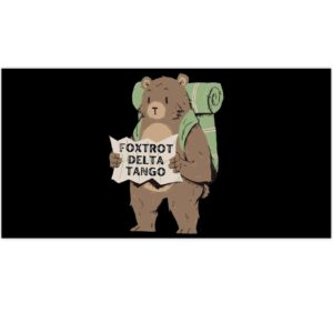 Foxtrot Delta Tango FDT Resist Bear Bumper Stickers