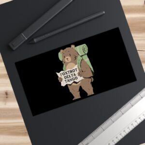 Foxtrot Delta Tango FDT Resist Bear Bumper Stickers
