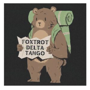 Foxtrot Delta Tango FDT Resist Bear Car Magnets