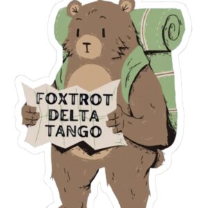 Foxtrot Delta Tango FDT Resist Bear Stickers