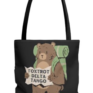 Foxtrot Delta Tango FDT Resist Bear Tote Bag