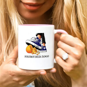Foxtrot Delta Tango Mug, Chuck Stepping On Hat Mug