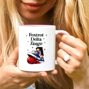 Foxtrot Delta Tango Mug, Chuck Stepping On Hat Mug, Anti-Trump Mug