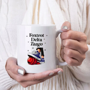 Foxtrot Delta Tango Mug, Chuck Stepping On Hat Mug, Anti-Trump Mug