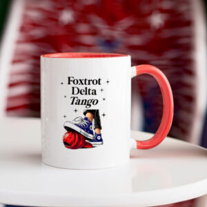 Foxtrot Delta Tango Mug, Chuck Stepping On Hat Mug, Anti-Trump Mug