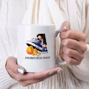 Foxtrot Delta Tango Mug, Chuck Stepping On Hat Mug