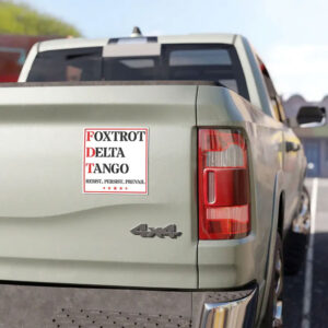 Foxtrot Delta Tango Subtle FDT F*ck Trump Sticker, Car Magnet