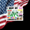 I Want My Tax Dollars Education National Parks Anti Maga Anti Gop Project 25 Sticker, Car Magnet