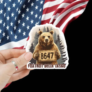 Resist Bear 8647 Foxtrot Delta Tango Sticker, Car Magnet