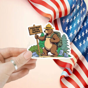 Resist Bear National Park Foxtrot Delta Tango Political Sticker, Car Magnet