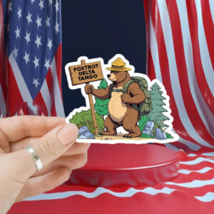 Resist Bear National Park Foxtrot Delta Tango Political Sticker, Car Magnet