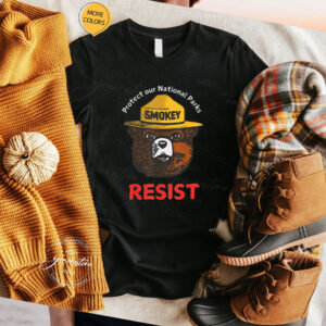 Retro Protect Our National Parks Smokey Resist Anti Trump T-Shirt, Anti Elon Activist Shirt