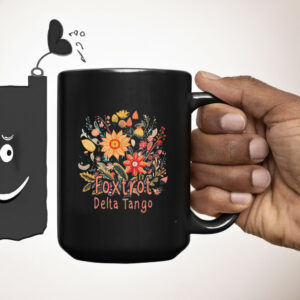 Subtle Anti Trump Mug, Foxtrot Delta Tango FDT, Floral Mug