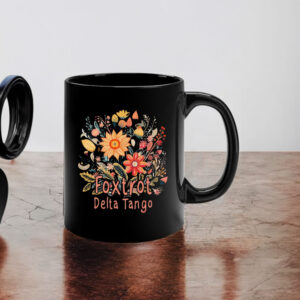 Subtle Anti Trump Mug, Foxtrot Delta Tango FDT, Floral Mug
