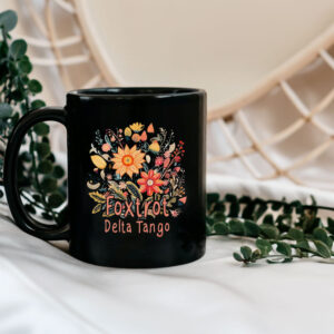 Subtle Anti Trump Mug, Foxtrot Delta Tango FDT, Floral Mug