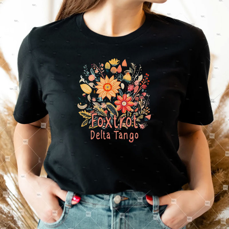 Subtle Anti Trump Shirt, Floral Comfort Colors Tshirt