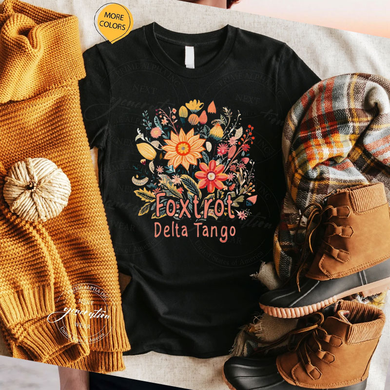 Subtle Anti Trump Shirt, Floral Comfort Colors Tshirt