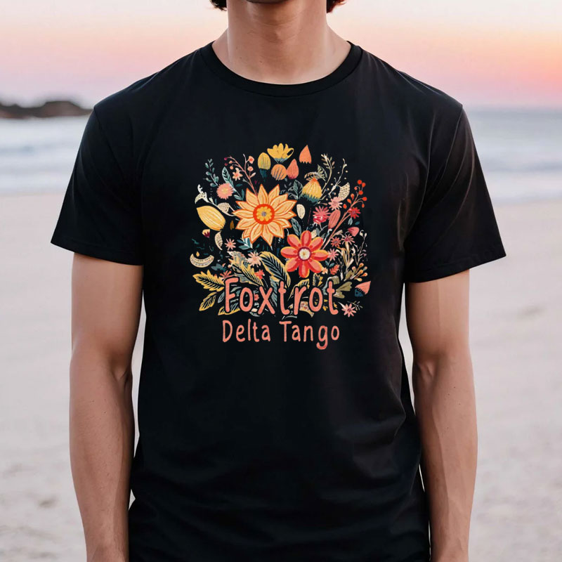 Subtle Anti Trump Shirt, Floral Comfort Colors Tshirt