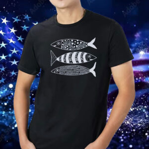 Subtle Political Resistance Fish Hoodie Hidden Message Anti Trump FDT 8647 Sardine Hooded T-Shirt